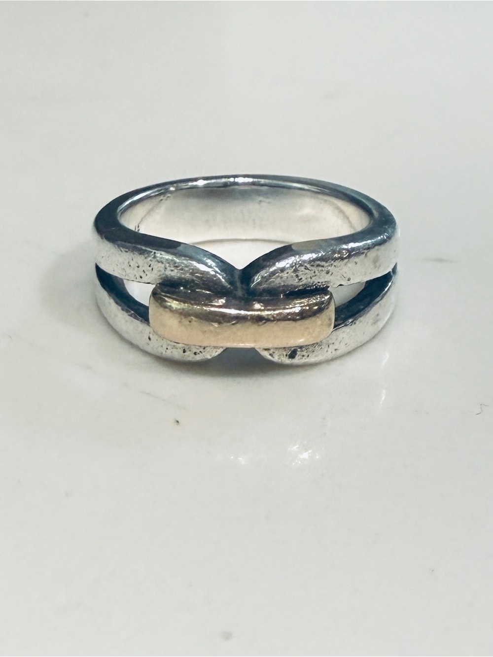 James Avery Two-Tone Ring - Retired Enduring Bond Ring - Size 6